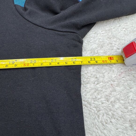 Chico's Women's LS Blouse Top Black & Blue Floral, Size 2 (US L) - Picture 8 of 8